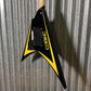 ESP LTD Alexi Laiho Arrowhead SE Black Yellow Pinstripe Guitar & Case USED #1975