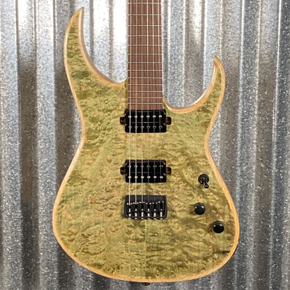 ST Guitars Metal Rooted Spalted Green Bolt On Hard Tail Guitar #60001 Used