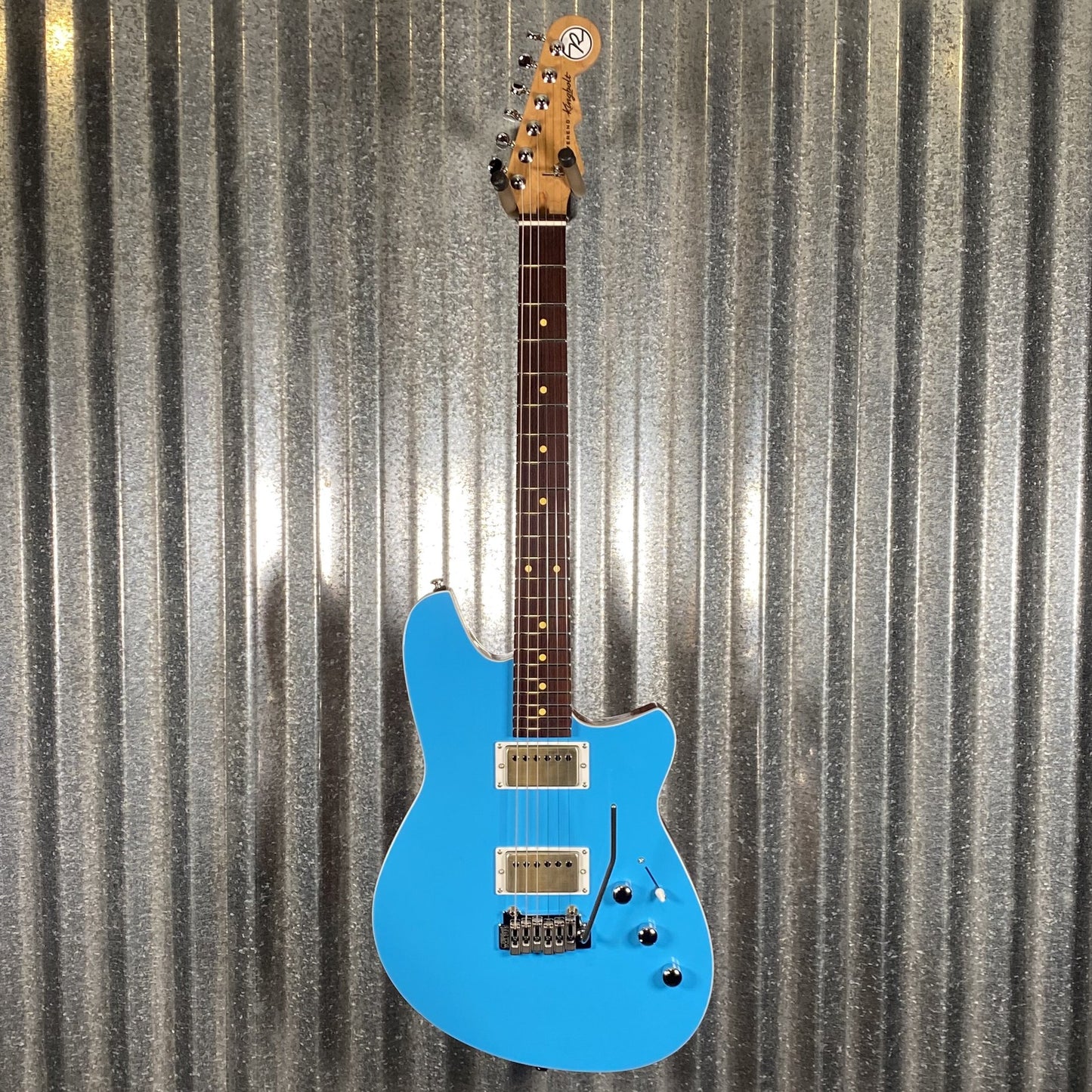 Reverend Kingbolt HH Ohana Blue Guitar #70103 Blem