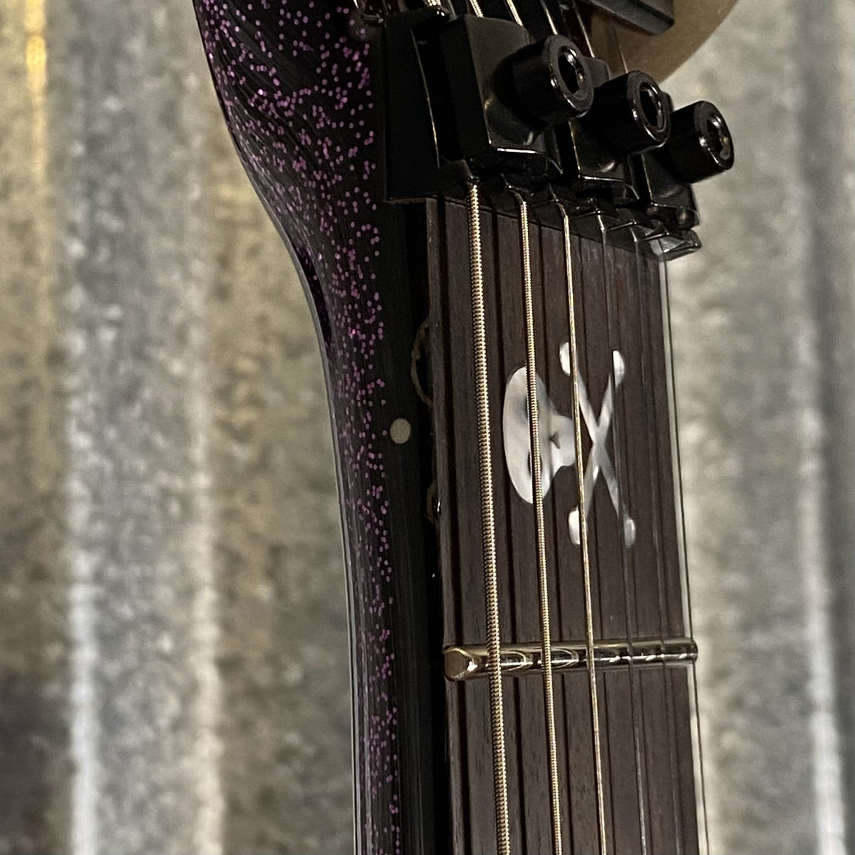 ESP LTD KH-602 Kirk Hammett Purple Sparkle EMG Guitar & Case KH602PSP #1773 Used