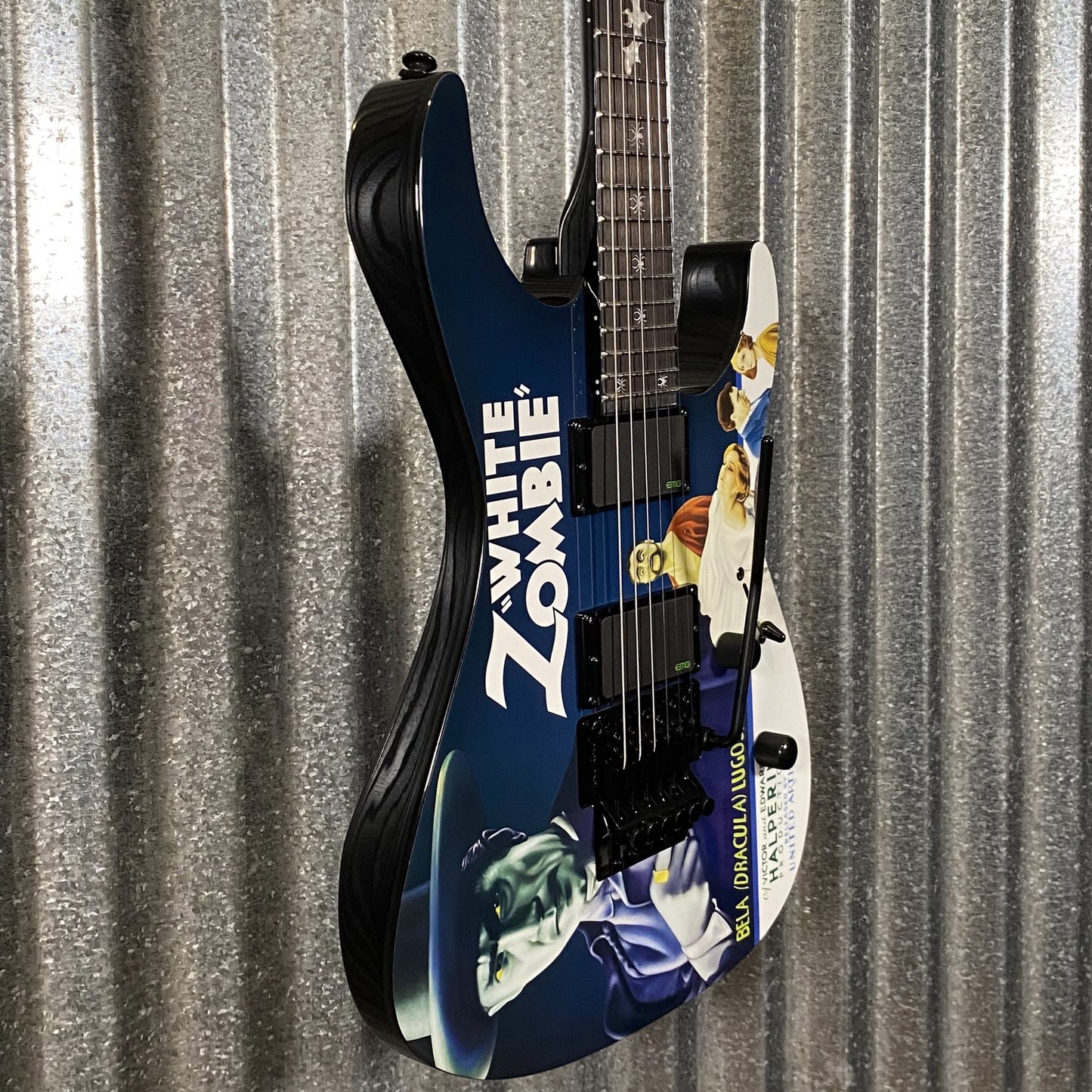 ESP LTD KH-WZ Kirk Hammett White Zombie Graphic EMG Guitar & Case LKHWZ #3630 Used