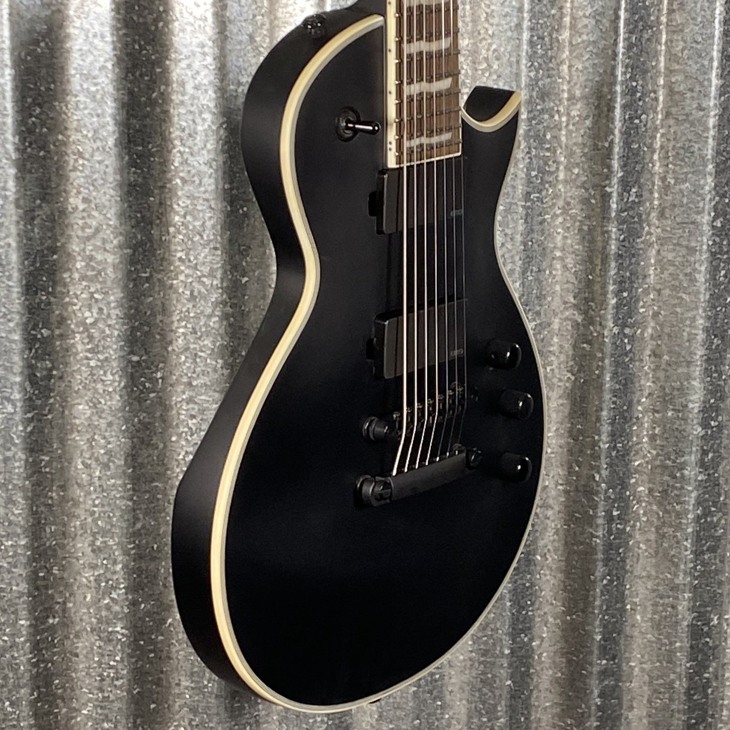 ESP LTD EC-407 7 String Black Satin Guitar EC407BLKS #1218 Used