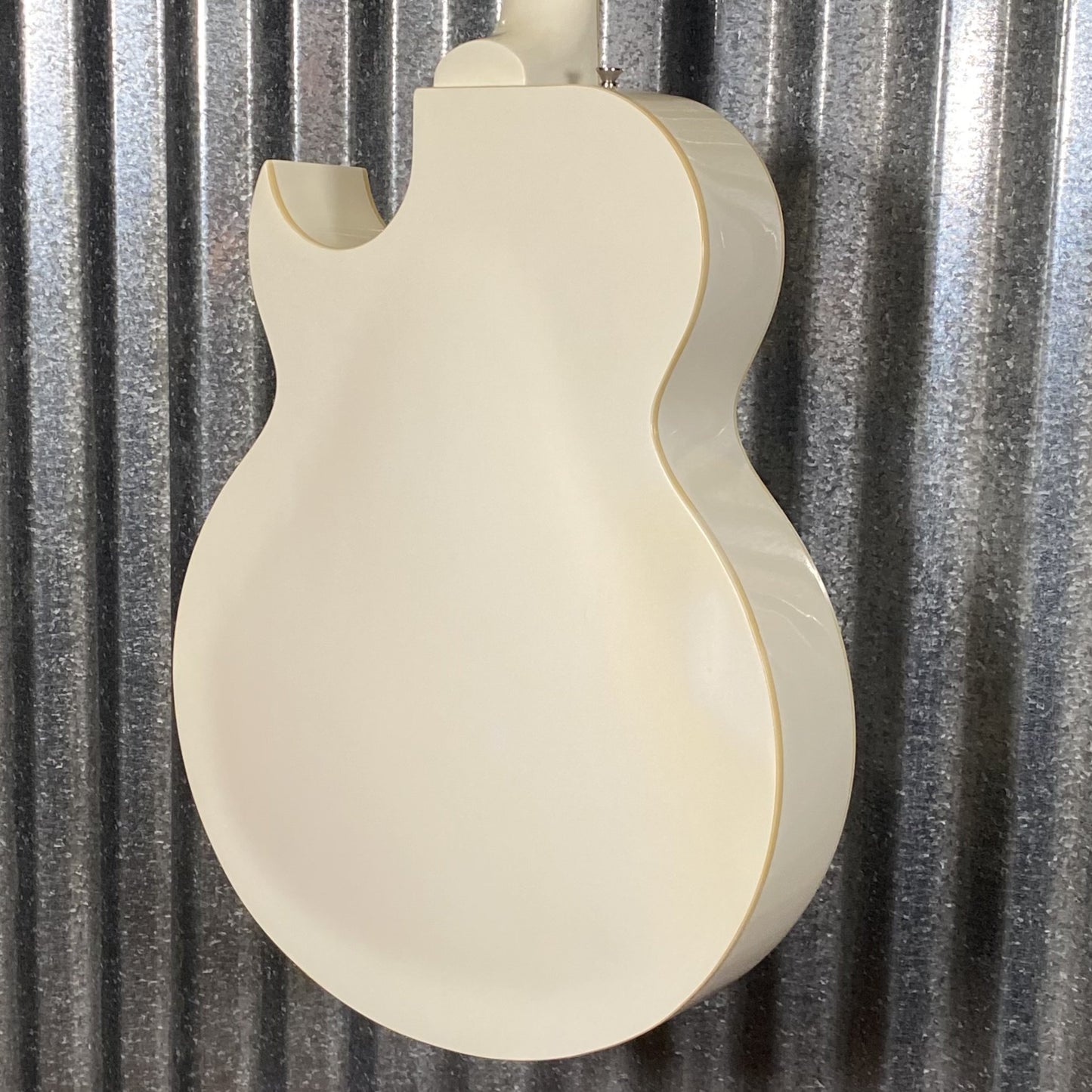 Glen Burton GE775 Chicago Hollow Body White Guitar #0000 Used