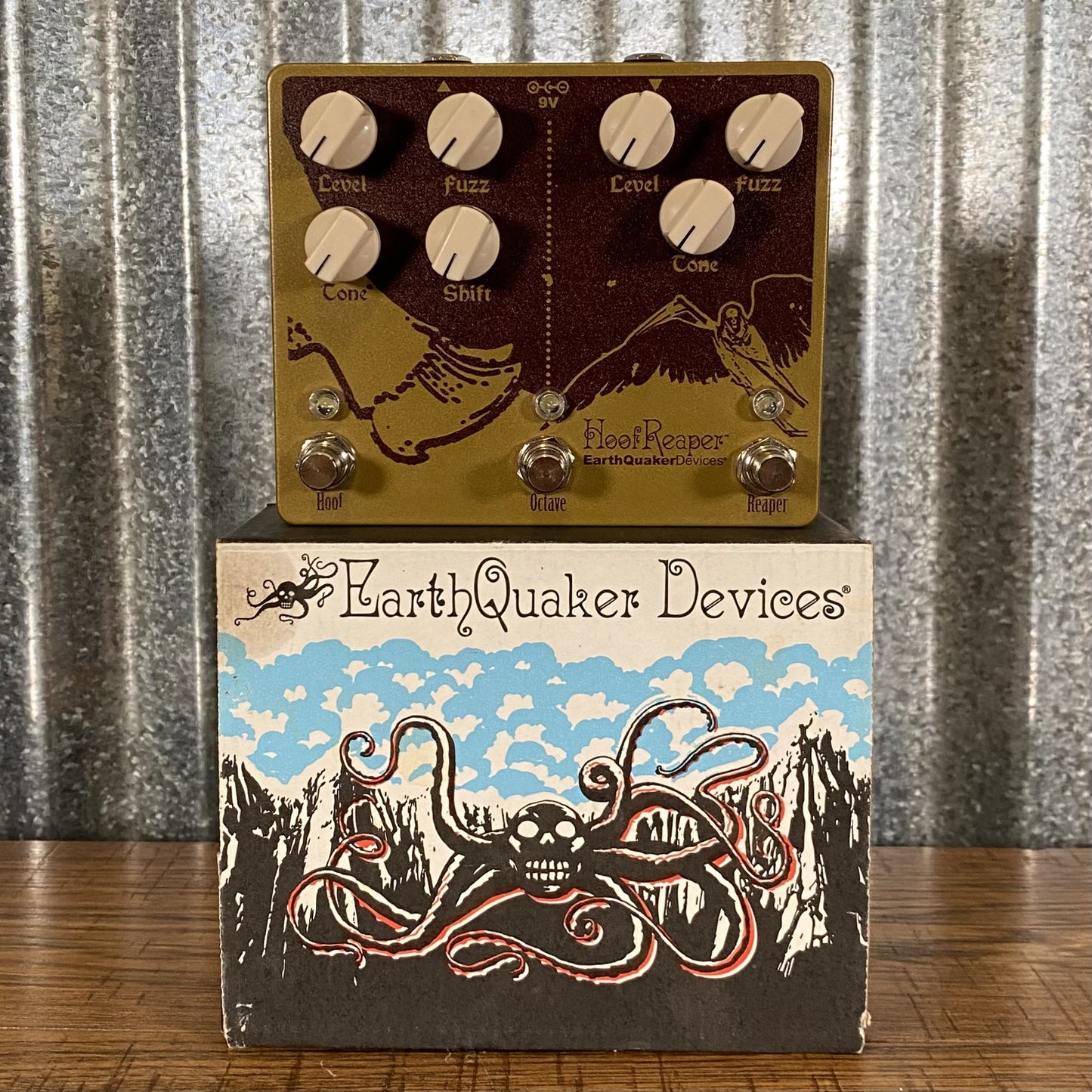 Earthquaker Devices Hoof Reaper Fuzz Octave Guitar Effect Pedal Used