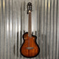 Ortega RTPDLX-ACA Acacia Burst Thinline Nylon Acoustic Electric Guitar & Bag #0020