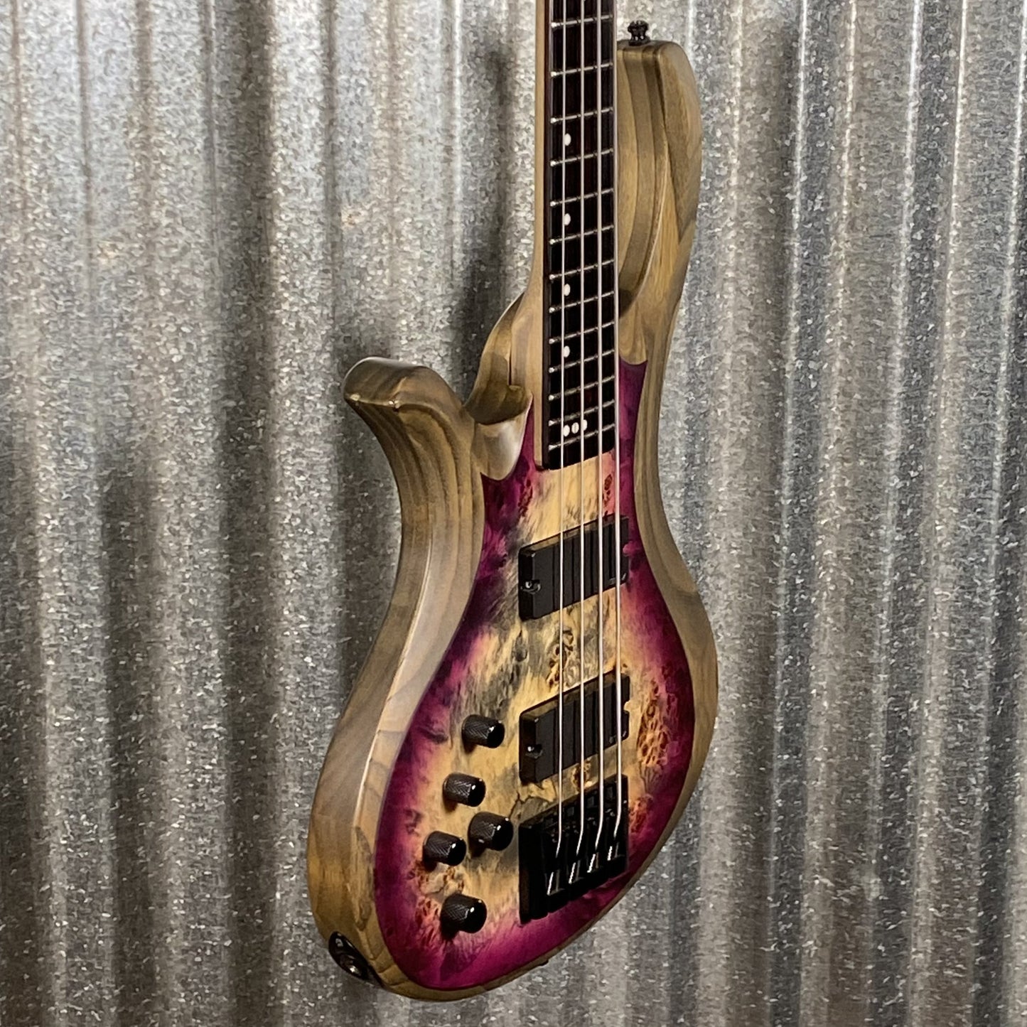 Schecter Riot 4 String Bass Aurora Burst Left Hand #3341 Used