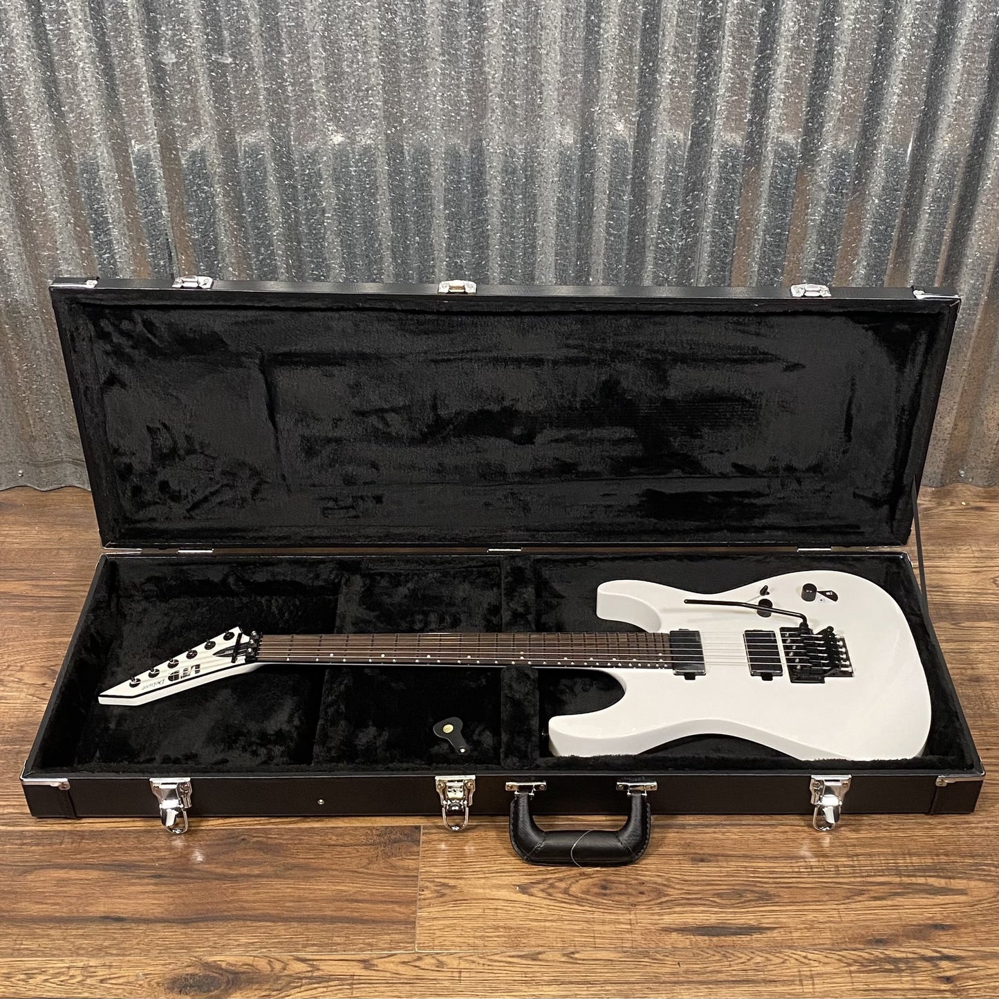 ESP LTD M-1000 Snow White Guitar & Case #0152 Used