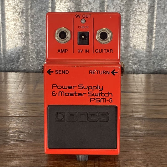 Boss PSM-5 Power Supply & Master Switch & PSA-120 Guitar Effect Pedal Japan 1983 Used