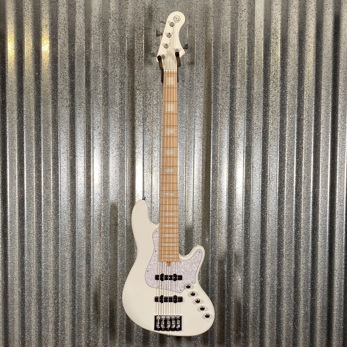 Cort Elrick NJS 5 String Bass White & Bag NJS5WHT #5121