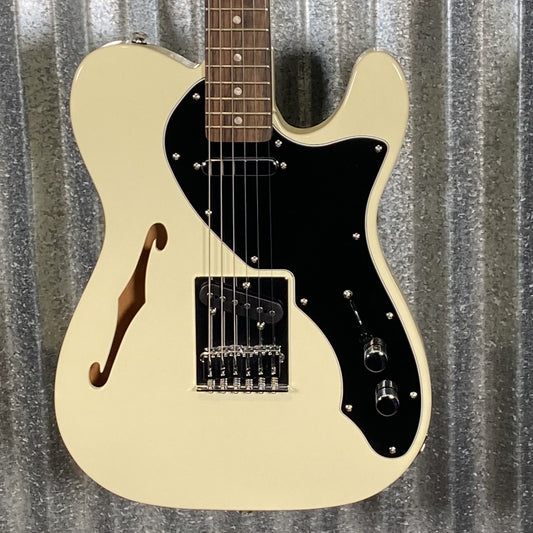 Fender Squier Telecaster Thinline Semi Hollow Olympic White Guitar #7392 Used