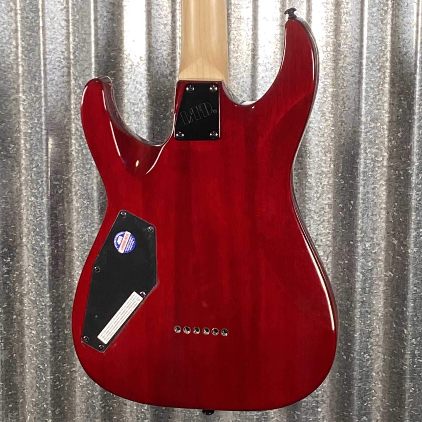 ESP LTD MH-200 Quilt Neck Thru See Thru Black Cherry Guitar MH200QMNTSTBC #2429 Used