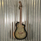 Ortega RTPG-LS1 Charcoal Burst Thinline Nylon Acoustic Electric Guitar & Bag #0234 Blem