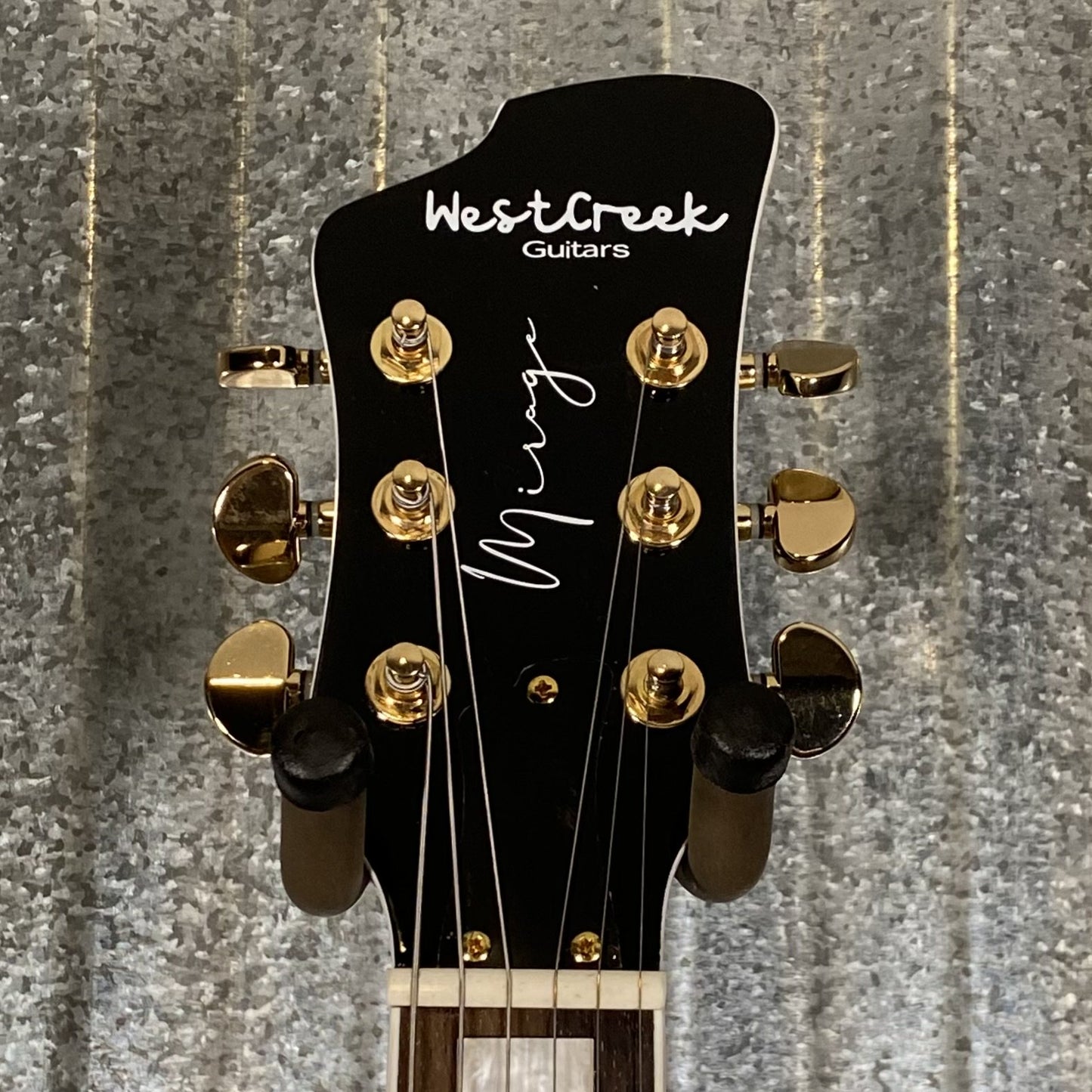 Westcreek Guitars Mirage T Bird Style Dual Humbucker Guitar Black #0081 Used