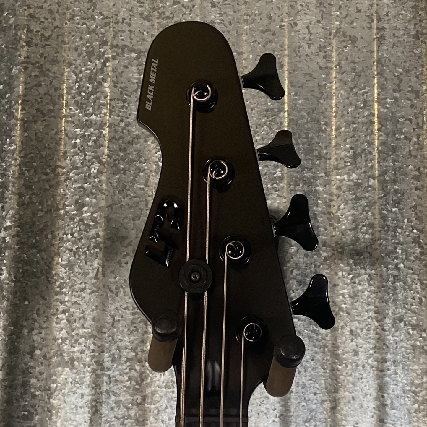 ESP LTD AP-4 Black Metal 4 String Bass AP4BKMBLKS #0591 Used