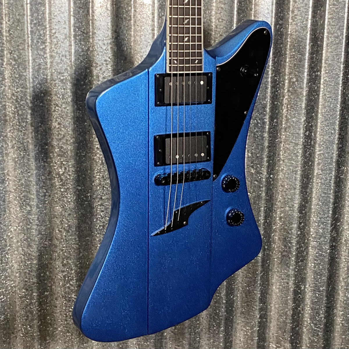 Westcreek Guitars Mirage T Bird Style Dual Humbucker Guitar Blue #0009 Used