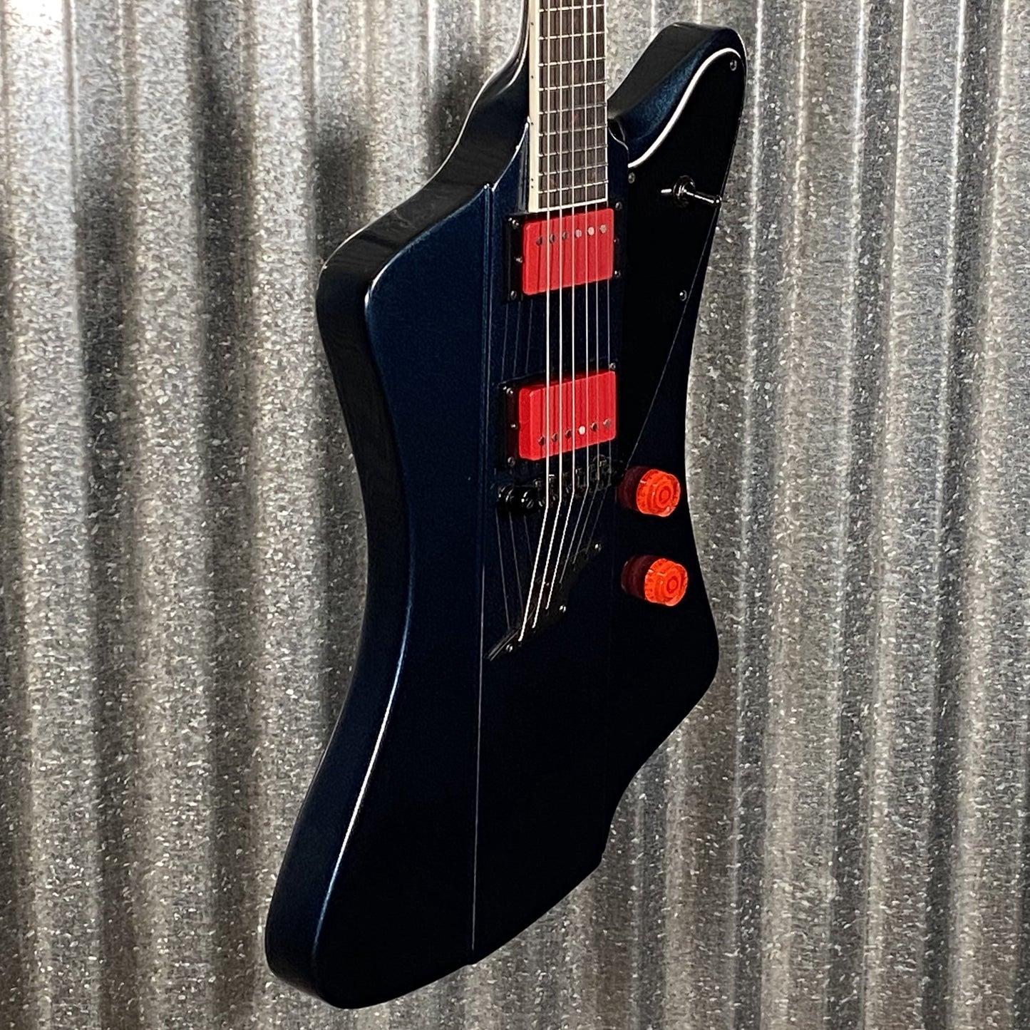 Westcreek Guitars Mirage T Bird Style Dual Humbucker Guitar Black #0027 Used