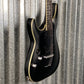 Schecter Damien Platinum 6 Flat Black Left Hand Guitar #3563 Used