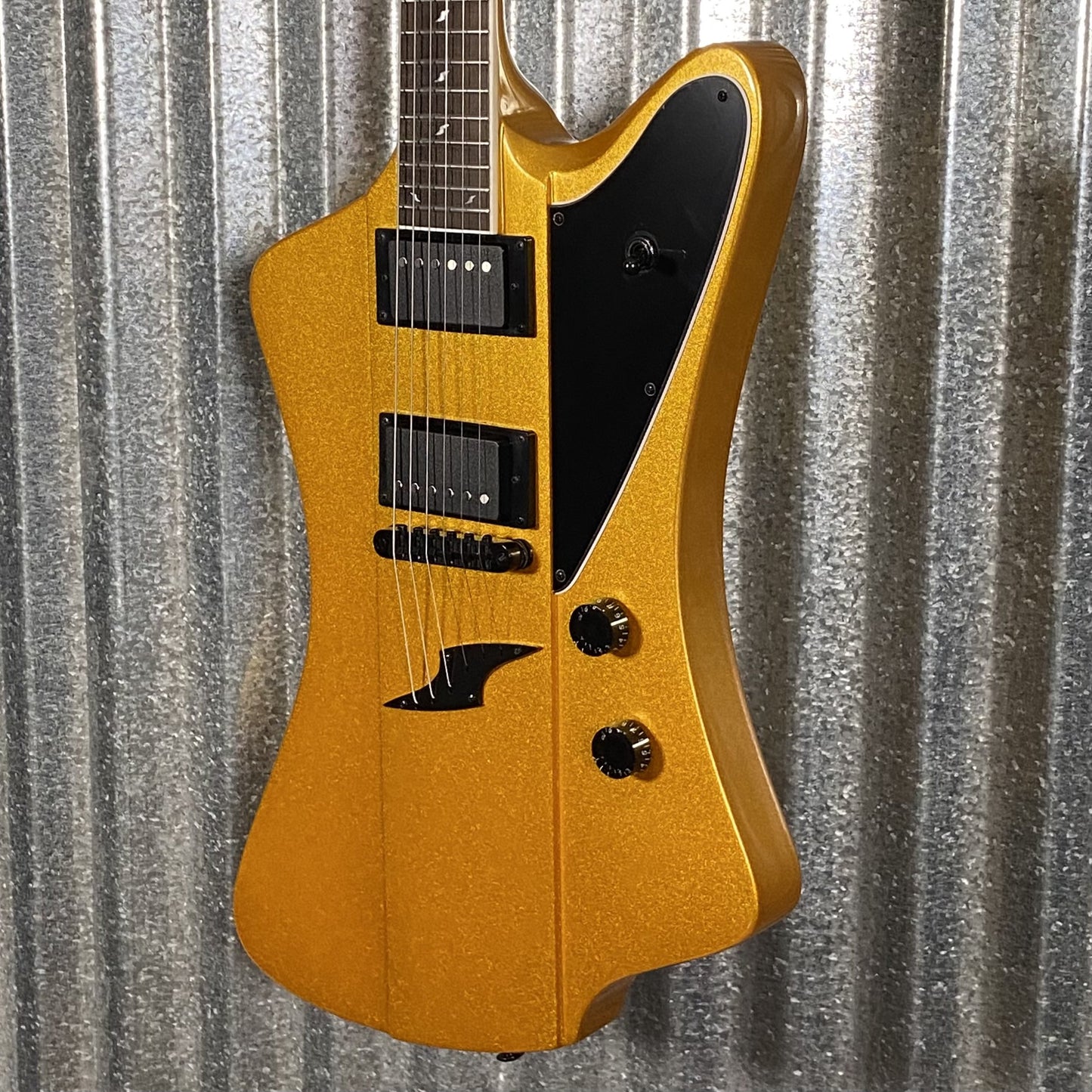 Westcreek Guitars Mirage T Bird Style Dual Humbucker Guitar Gold #0076 Used