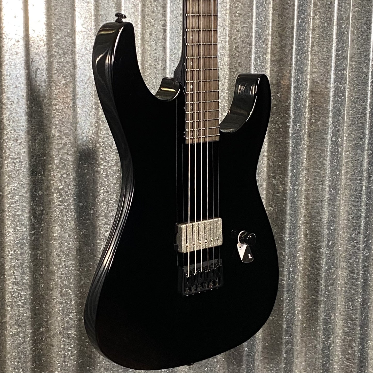 ESP LTD M-201BHT Baritone Hard Tail Black Guitar & Case #1151 Used