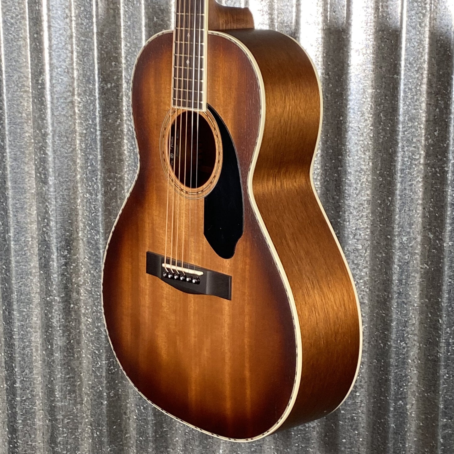 Fender PS-220E Paramount Parlor Acoustic Electric Mahogany Aged Cognac Burst & Case #3169 Used