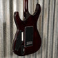 ESP LTD MH-1000 Evertune Flame Dark Brown Sunburst Guitar & Case #0341 Used