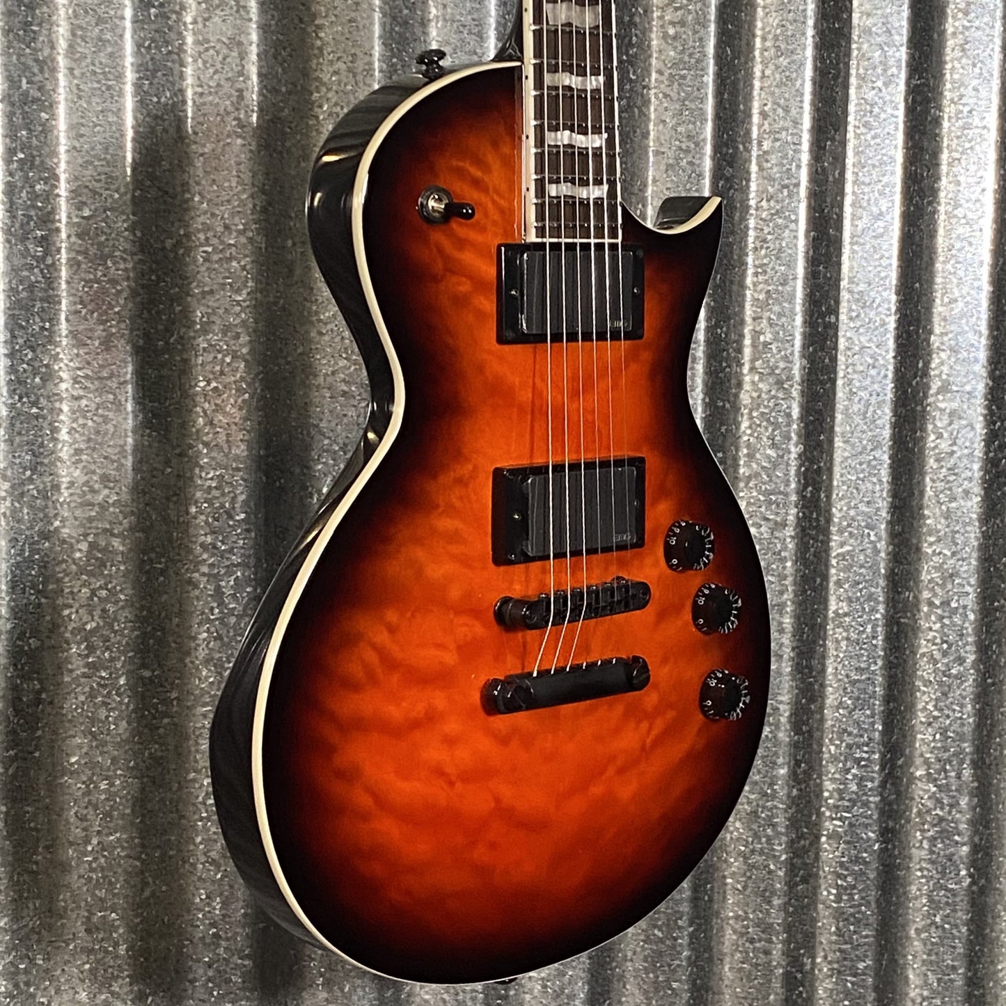 ESP LTD EC-400 Quilt Vintage Burst Guitar #2075