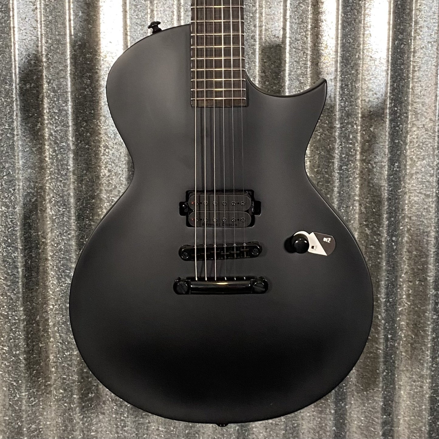ESP LTD EC Black Metal Eclipse Seymour Duncan Black Satin Guitar & Case #0418 Used