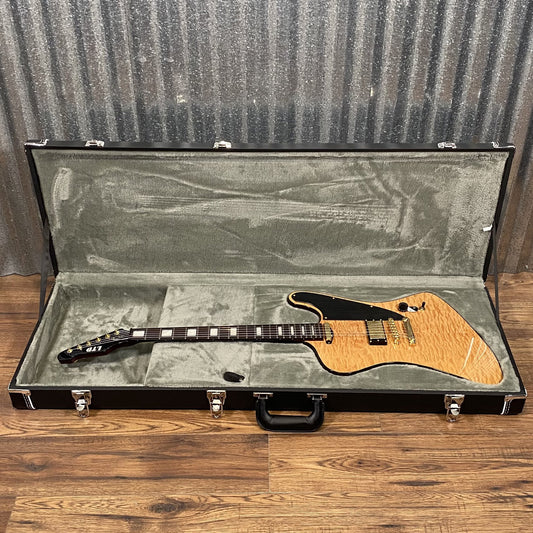 ESP LTD Caleb Shomo Phoenix Quilted Vintage Natural Seymour Duncan Guitar & Case LCSIIQMVN #0441 Used