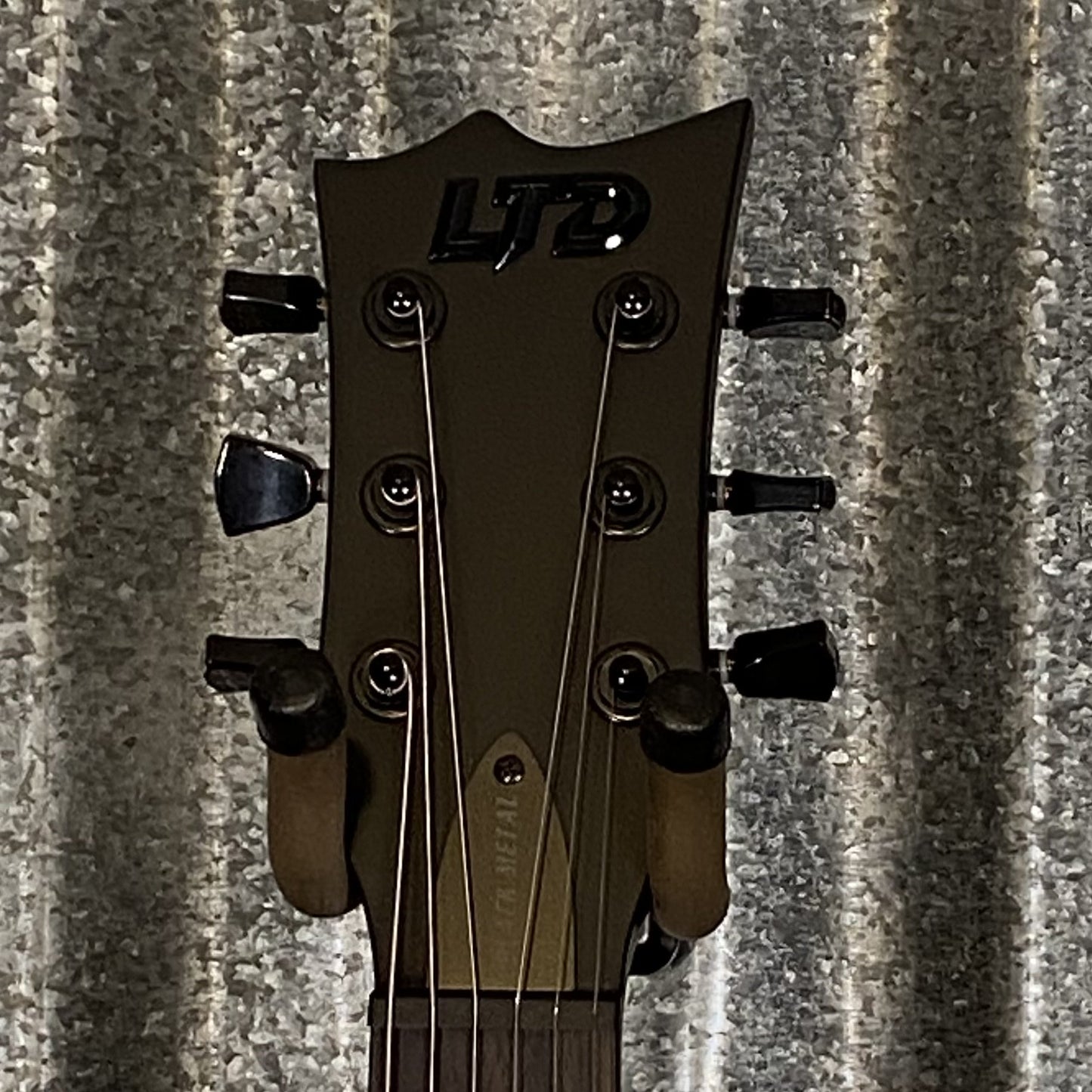 ESP LTD EC Black Metal Black Satin Guitar ECBKMBLKS #1516 Used