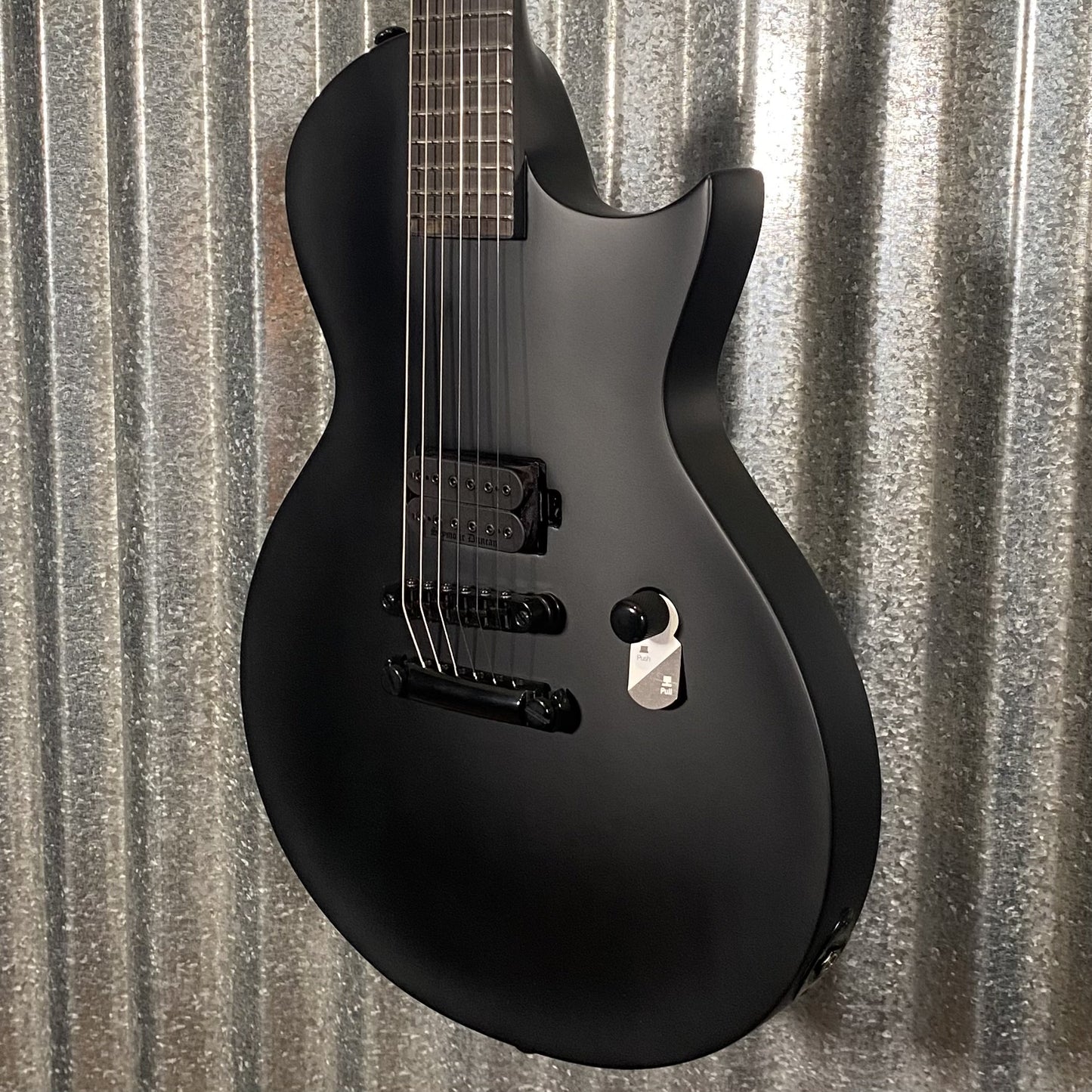 ESP LTD EC Black Metal Eclipse Seymour Duncan Black Satin Guitar & Case #0418 Used