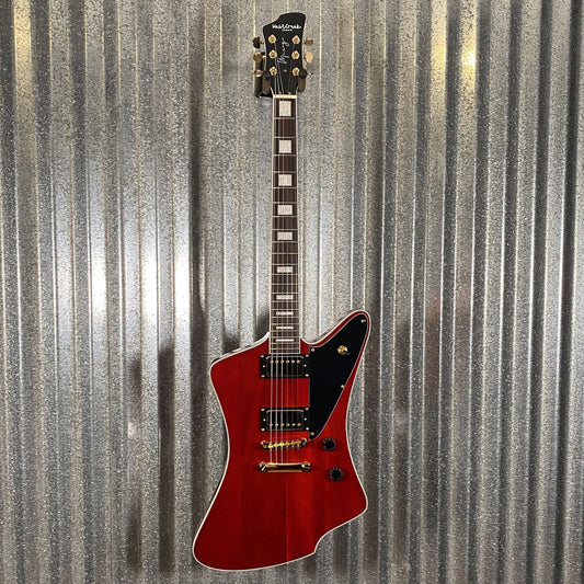 Westcreek Guitars Mirage T Bird Style Dual Humbucker Guitar Red #0065 Used