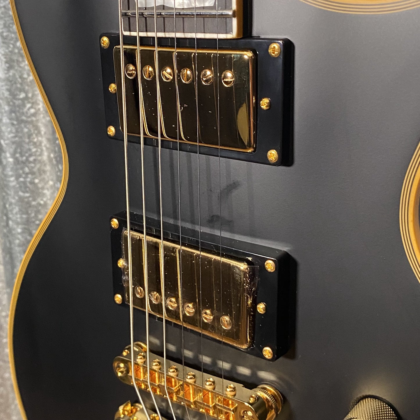 ESP LTD EC-1000 Vintage Black Seymour Duncan Guitar & Case #0092 Used