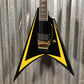 ESP LTD Alexi Laiho Arrowhead SE Black Yellow Pinstripe Guitar & Case USED #0904