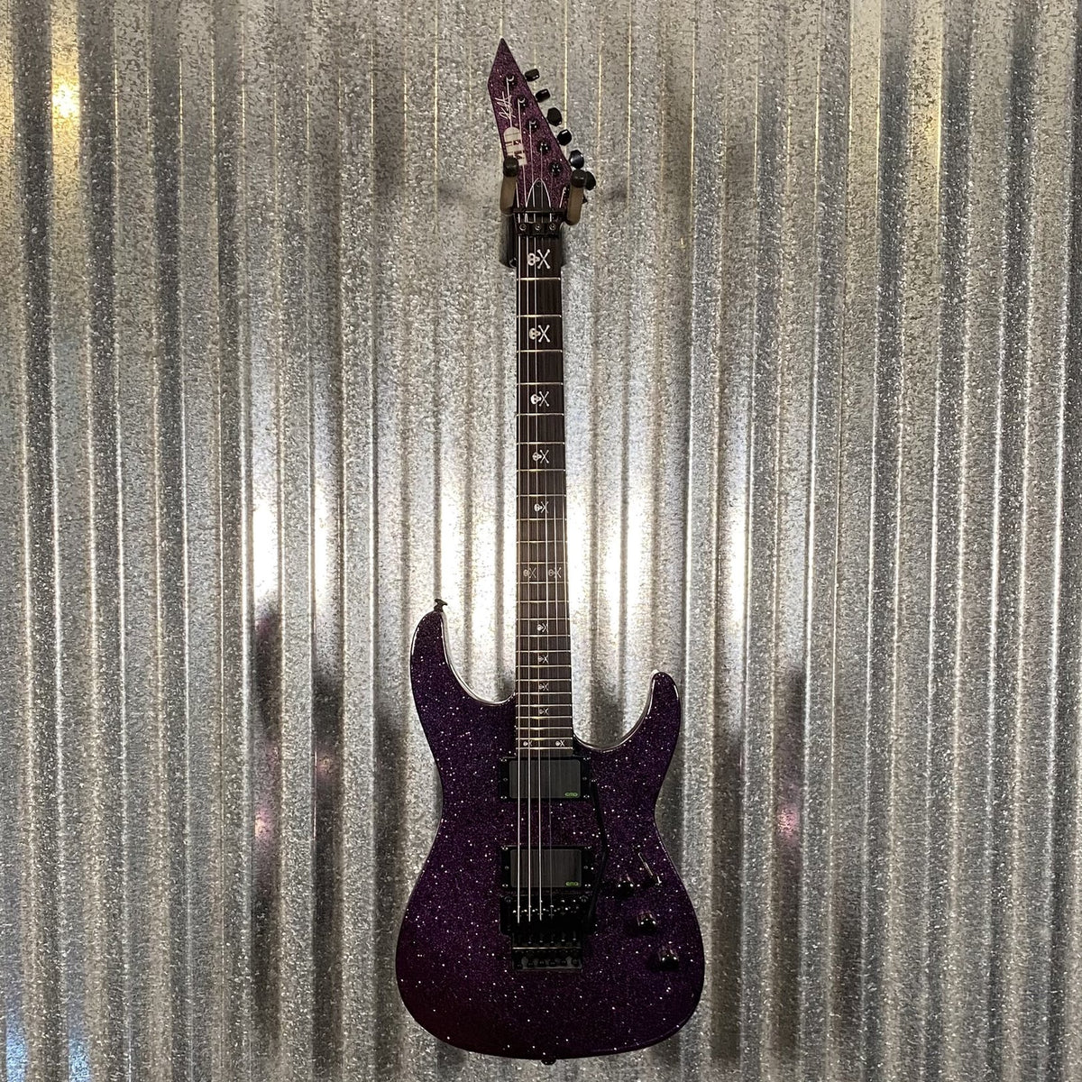 ESP LTD KH-602 Kirk Hammett Purple Sparkle EMG Guitar & Case KH602PSP #1191 Used