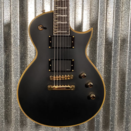 ESP LTD EC-1000 Vintage Black EMG Guitar & Case #0157 Used