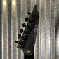 ESP LTD M-BLK Black Metal Black Satin Guitar & Case #0397 Used