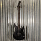 ESP LTD SN-1007B Hard Tail Black Blast Baritone Guitar & Case #0125 Used
