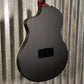 Ortega RTPSTD-SBK Black Thinline Nylon Acoustic Electric Guitar & Bag #0547