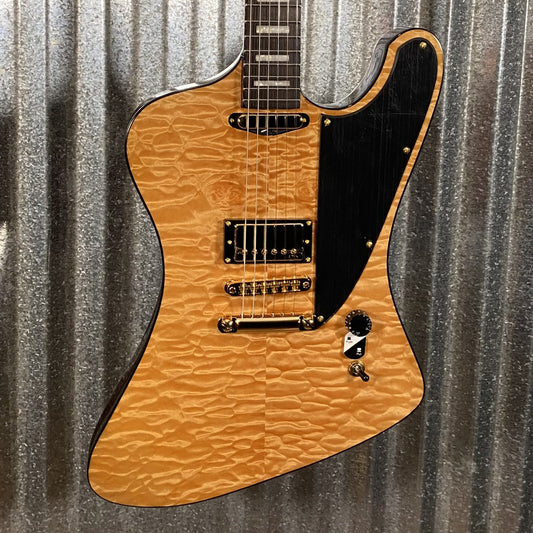 ESP LTD Caleb Shomo Phoenix Quilted Vintage Natural Seymour Duncan Guitar & Case LCSIIQMVN #0441 Used