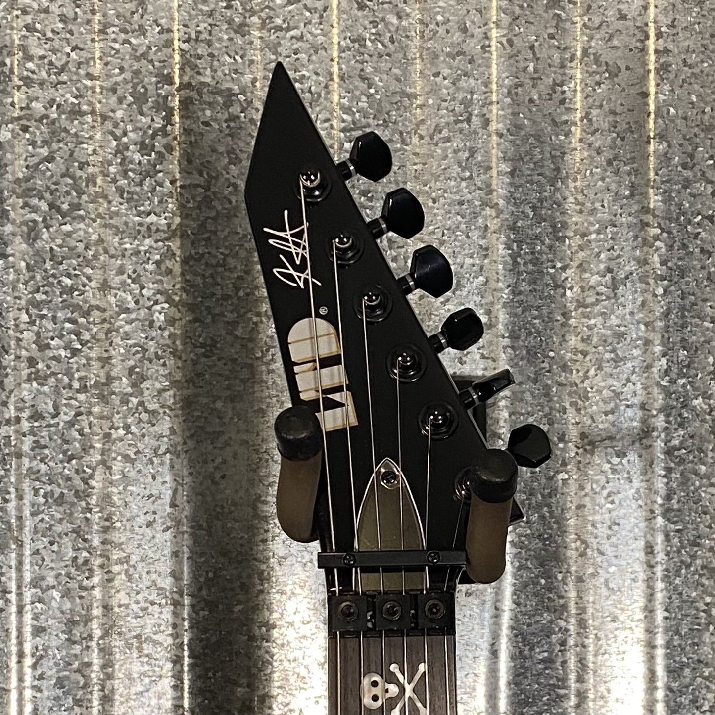 ESP LTD KH-602 Kirk Hammett EMG Black Guitar & Case #0568 Used