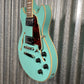 D'Angelico Guitars Premier Mini DC Semi Hollow Body Surf Green Tortoise Pickguard #7320 Demo