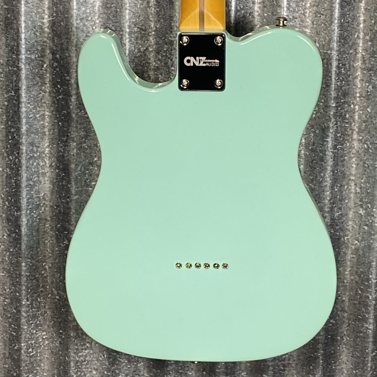 CNZ Audio TL-SHH-SG-TRPG Surf Green Semi Hollow Guitar & Bag #0854 Used