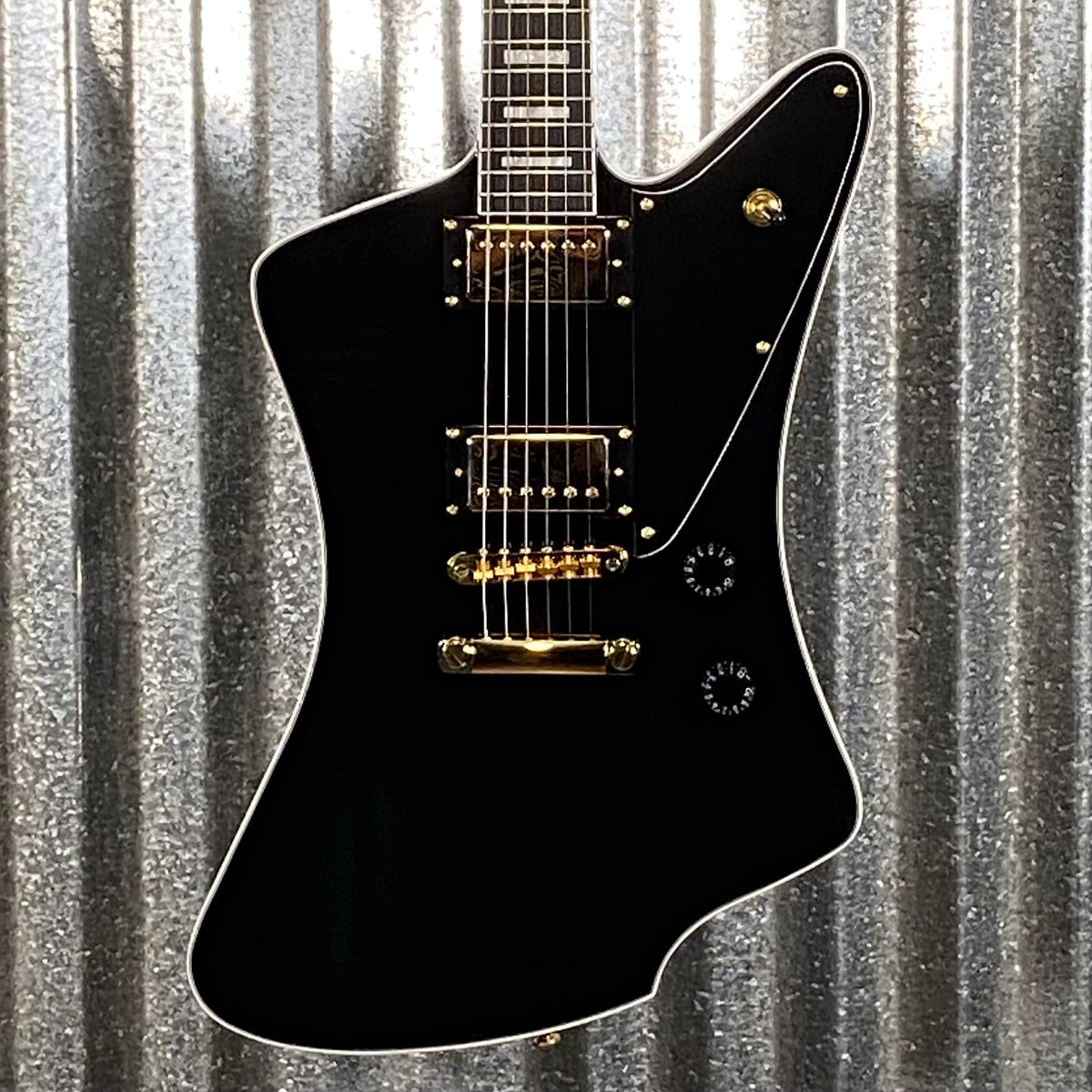 Westcreek Guitars Mirage T Bird Style Dual Humbucker Guitar Black #0012 Used