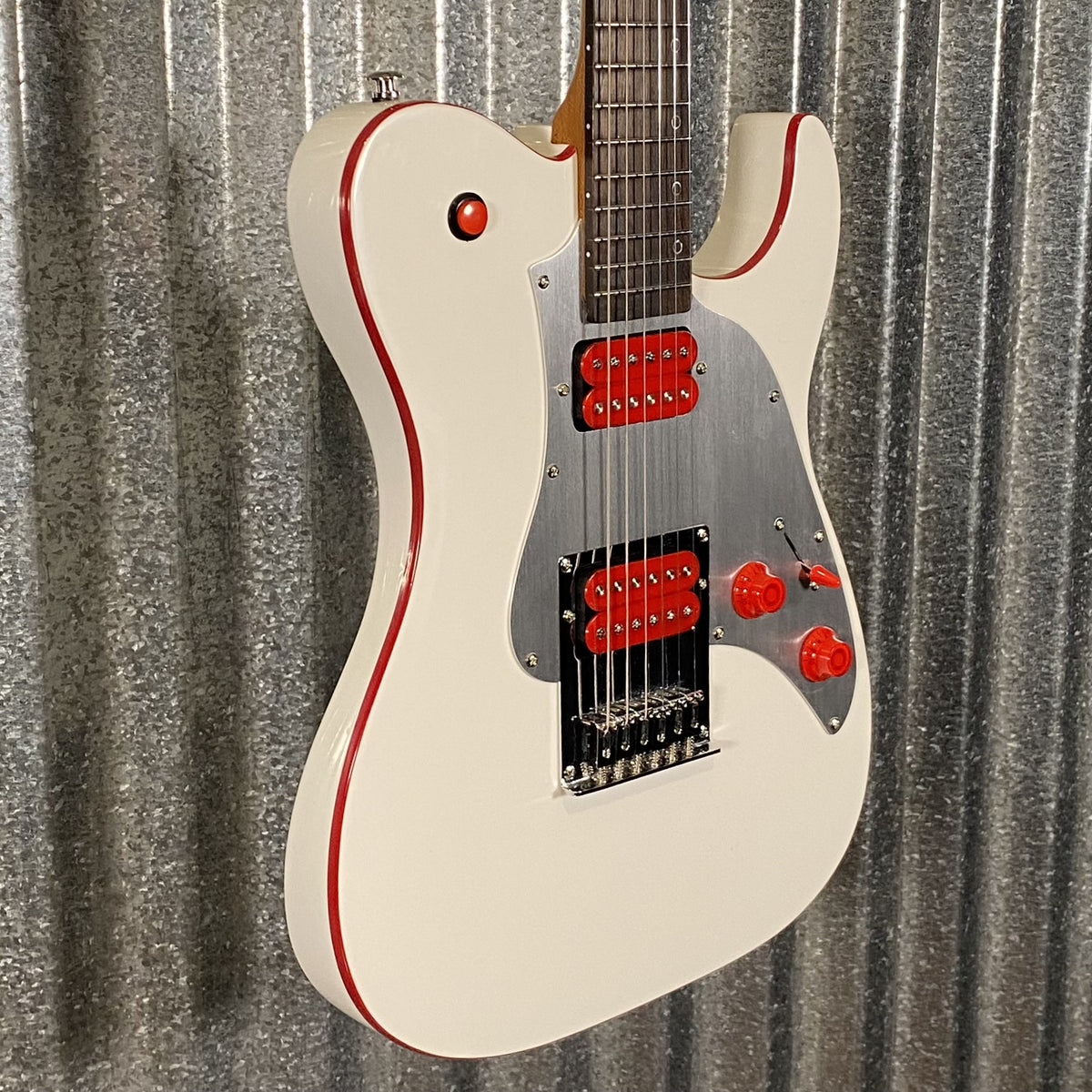 Westcreek Guitars TT-50KS T Style Dual Humbucker Guitar White #0051 Used