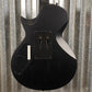 ESP LTD EC FR Black Metal Floyd Rose Black Satin Guitar ECFRBKMBLKS #1585 Used