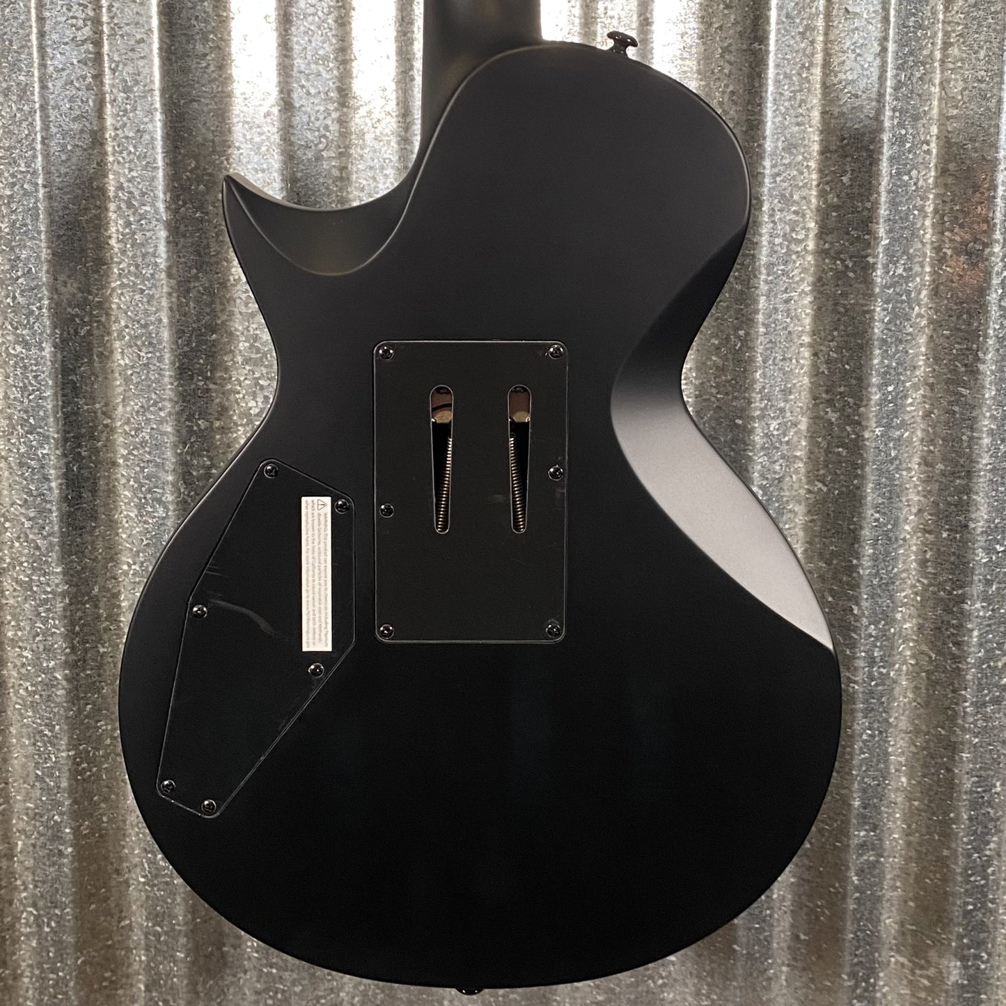 ESP LTD EC FR Black Metal Floyd Rose Black Satin Guitar ECFRBKMBLKS #1585 Used