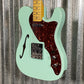 CNZ Audio TL-SHH-SG-TRPG Surf Green Semi Hollow Guitar & Bag #0854 Used