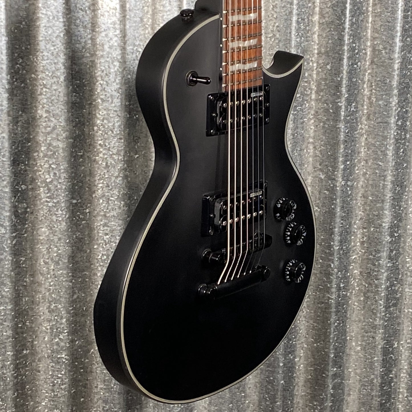 ESP LTD EC-257 7 String Black Satin Guitar EC257BLKS #0504 Used