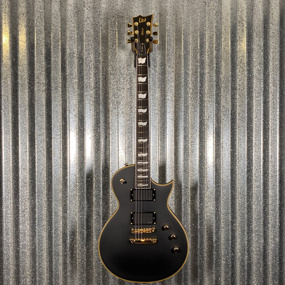 ESP LTD EC-1000 Vintage Black EMG Guitar EC1000VB #1108 Used