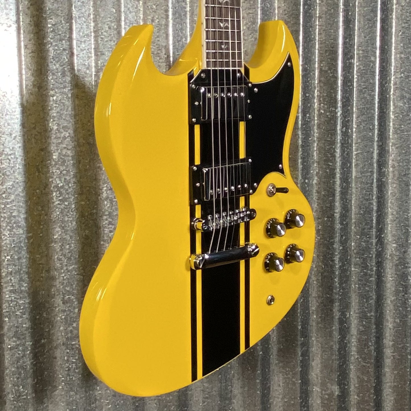 Westcreek Guitars Racer SG Offset Style Bumble-B Yellow #0027 Used